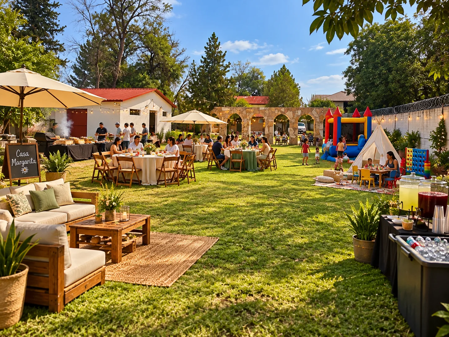 Ejemplo de reunión familiar en Casa Margarita