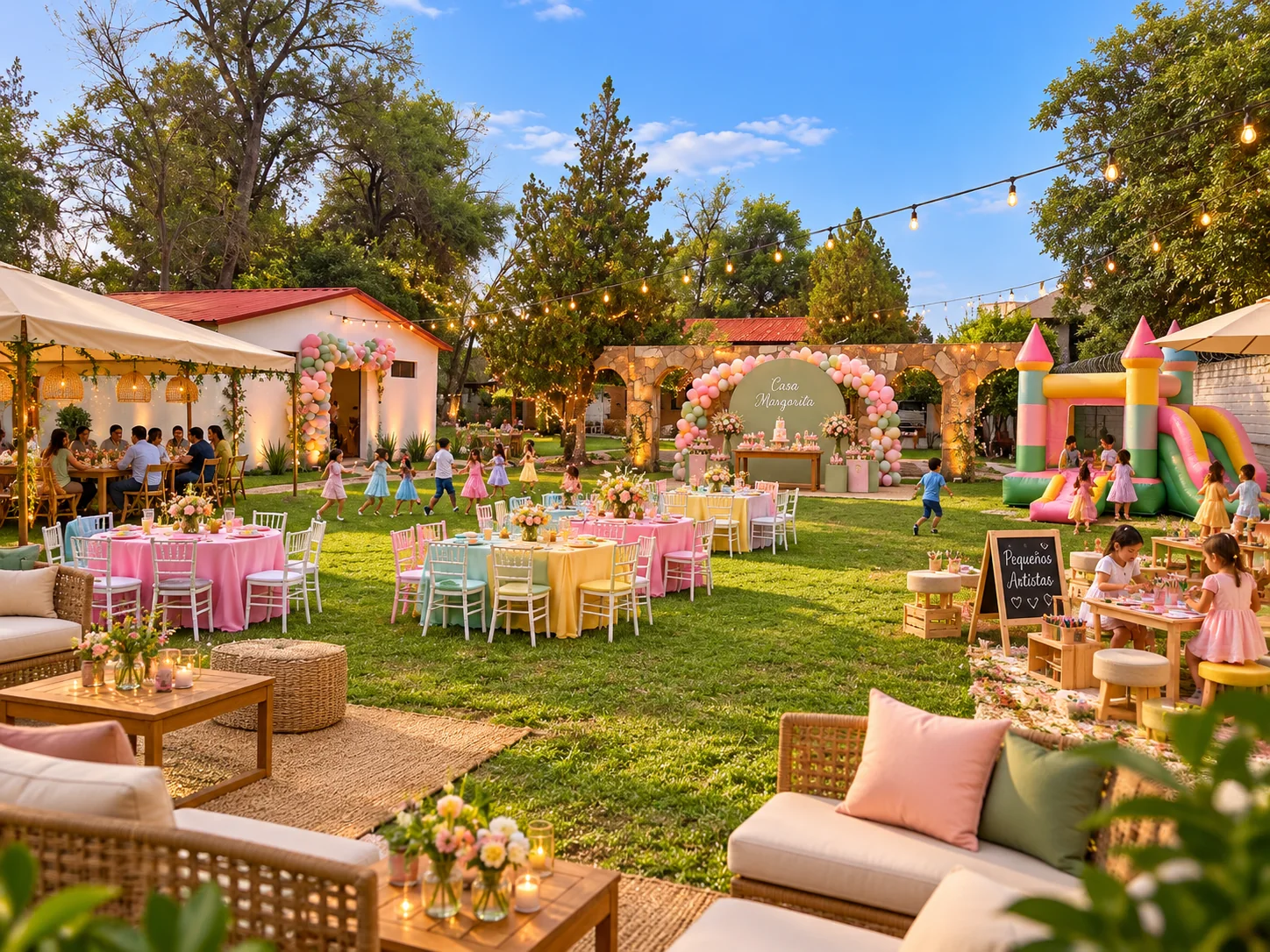 Ejemplo de fiesta infantil en Casa Margarita